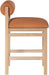 Roundhill - Faux Leather Counter Stool - Natural Frame - Simple Home Plus
