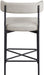 Rivage - Durable Stool With Black Frame (Set of 2) - Simple Home Plus