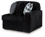 Midnight-Madness - RAF Corner Chair - Onyx - Simple Home Plus