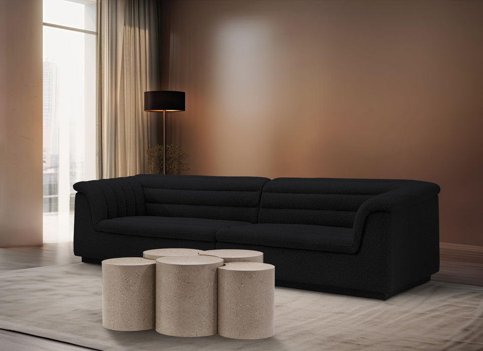 Dimple - 20" 5 Piece Modular Coffee Table - Terazzo Finish - Simple Home Plus