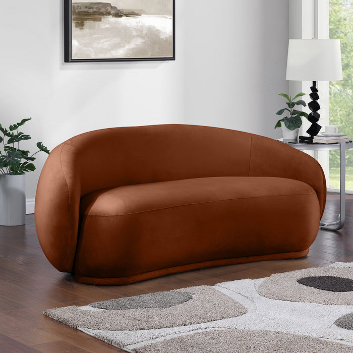 Emery - Loveseat - Cognac - Simple Home Plus