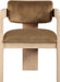 Sacha - Velvet Dining Chair With Natural Base (Set of 2) - Saddle - Simple Home Plus