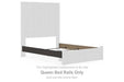 Fraluna - Queen Bed Rails - Charcoal - Simple Home Plus