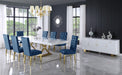 Excel - Extendable Dining Table with Gold Base - Simple Home Plus