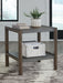 Kallenny - Brown / Gray - Rectangular End Table - Simple Home Plus