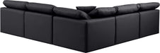 Indulge - Faux Leather 5 Piece Modular Corner Armless Sectional - Simple Home Plus