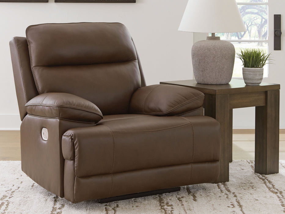 Vonryan - Tobacco - Power Recliner / Adj Headrest - Simple Home Plus