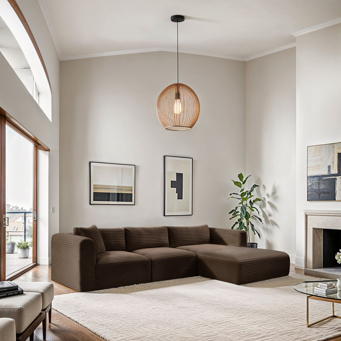Shaggy - 3 Piece Modular Sectional - Simple Home Plus
