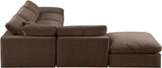 Comfy - 6 Piece Velvet Modular Sectional - Simple Home Plus