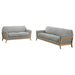 Vaughn - Fabric Upholstered Flared Arm Sofa Set - Simple Home Plus
