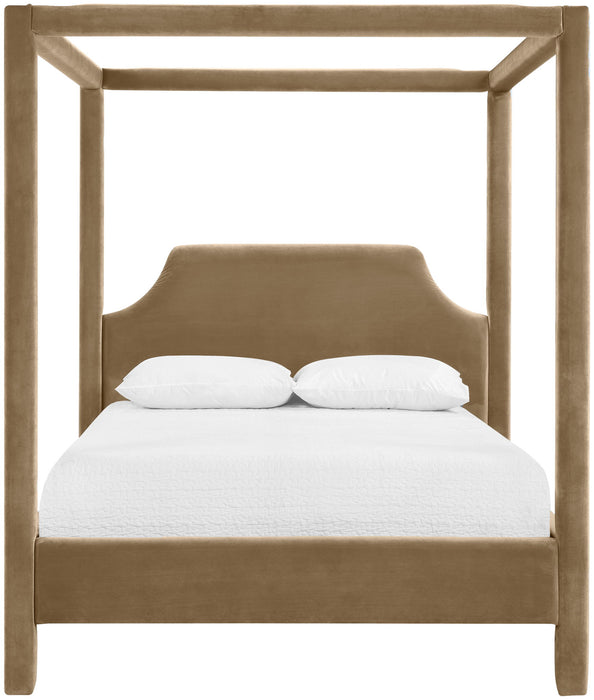 Dawson - Velvet Upholstered Bed - Simple Home Plus