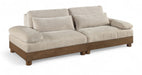 Turin - Chenille Fabric Upholstered Modular Sectional - Taupe - Simple Home Plus