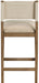 Avon - Linen Textured Performance Fabric Counter Stool - Simple Home Plus