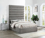 Adam - Chenille Fabric Bed With 89" Headboard - Simple Home Plus