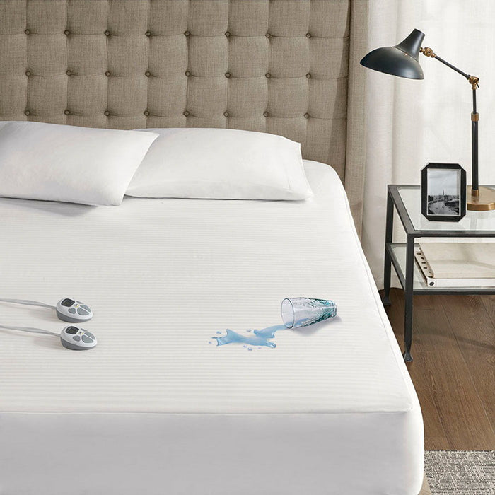 Waterproof Heated Mattress Pad - White - Simple Home Plus