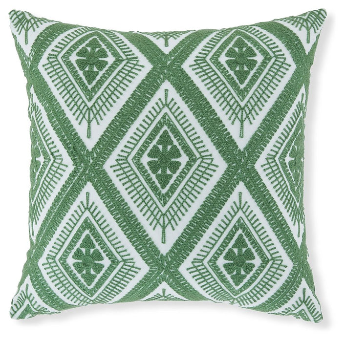 Bellvale - Green / White - Pillow - Simple Home Plus