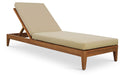 Mirella - Water Resistant Fabric Upholstered Outdoor Patio Chaise Lounge - Simple Home Plus