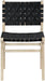 Entwine - Vegan Leather Upholstered Dining Chair - Painted Natural - Simple Home Plus