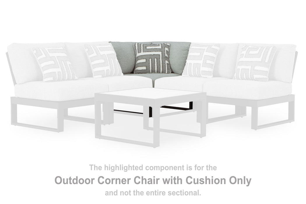 Beachloft - Corner With Cushion - Black / Gray - Simple Home Plus