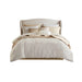Royce - 10 Piece California King Luxury Comforter Set - Ivory - Simple Home Plus