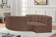 Arc - Faux Leather 4 Piece Curved Modular Sofa - Simple Home Plus