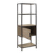 Darley - 3 Shelf Bookcase With Storage Cabinet - Gray - Simple Home Plus