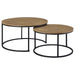 Lainey - 2 Piece Round Nesting Coffee Table - Mango - Simple Home Plus