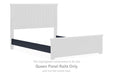 Landocken - Queen Panel Rails - Brown / Blue - Simple Home Plus