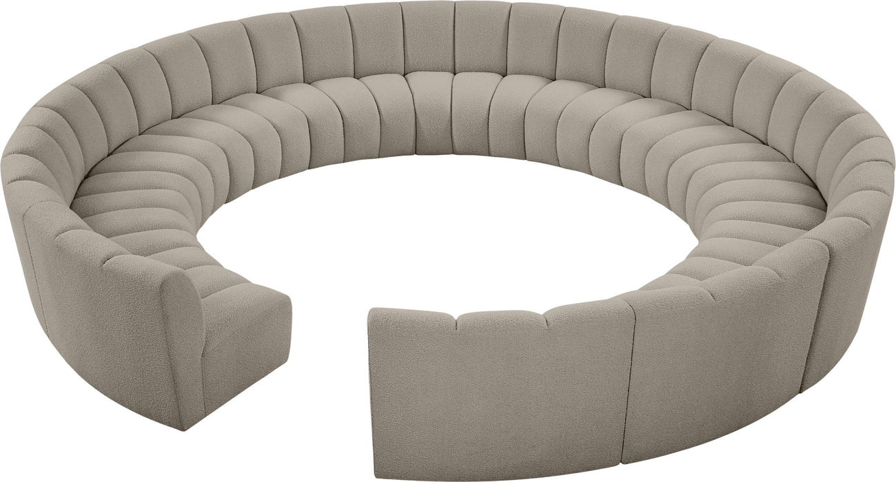 Infinity - 12 Piece Boucle Modular Sectional - Simple Home Plus