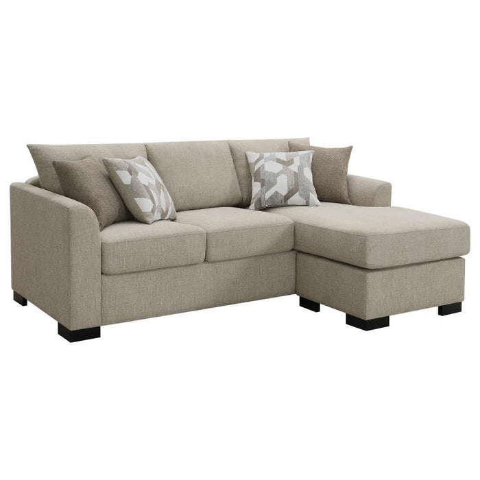 Storey - Upholstered Sleeper Sectional Chaise Sofa - Simple Home Plus