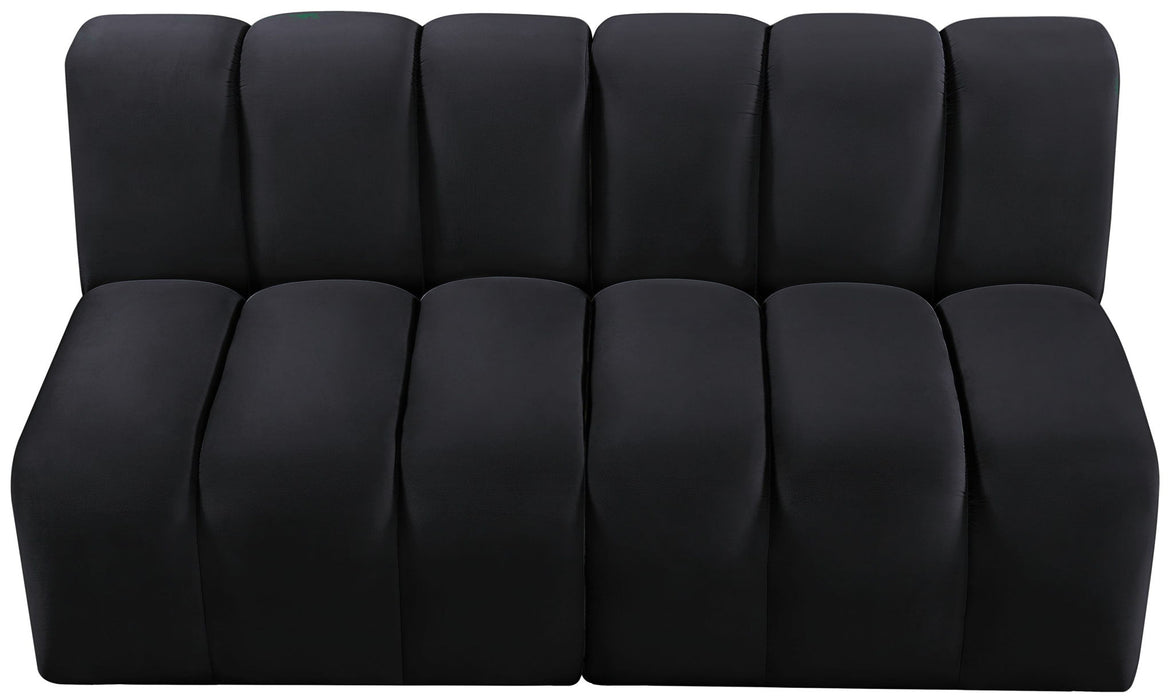 Arc - Velvet 2 Seats Modular Sofa - Simple Home Plus