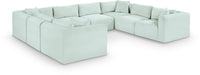 Shaggy - 8 Piece Modular U-Shaped Sectional - Simple Home Plus