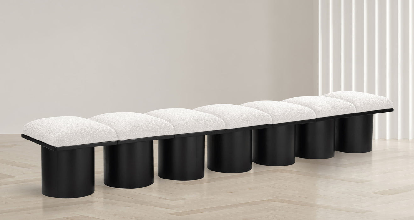 Pavilion - 7 Piece Modular Bench With Black Base - Simple Home Plus