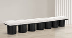 Pavilion - 7 Piece Modular Bench With Black Base - Simple Home Plus