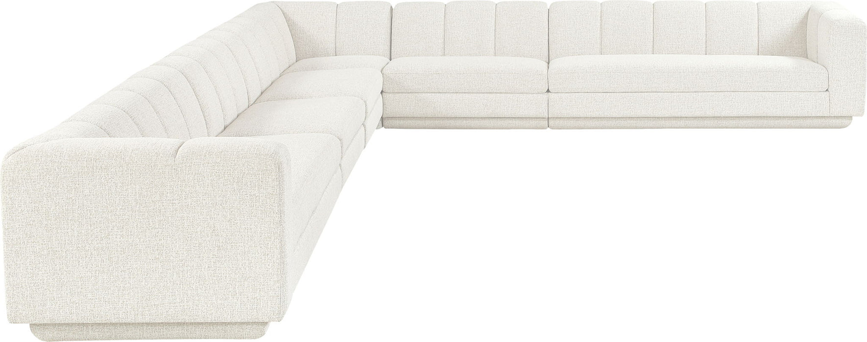 Modari - Sectional - Cream - Simple Home Plus