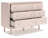 Wistenpine - Blush - Six Drawer Dresser - Simple Home Plus