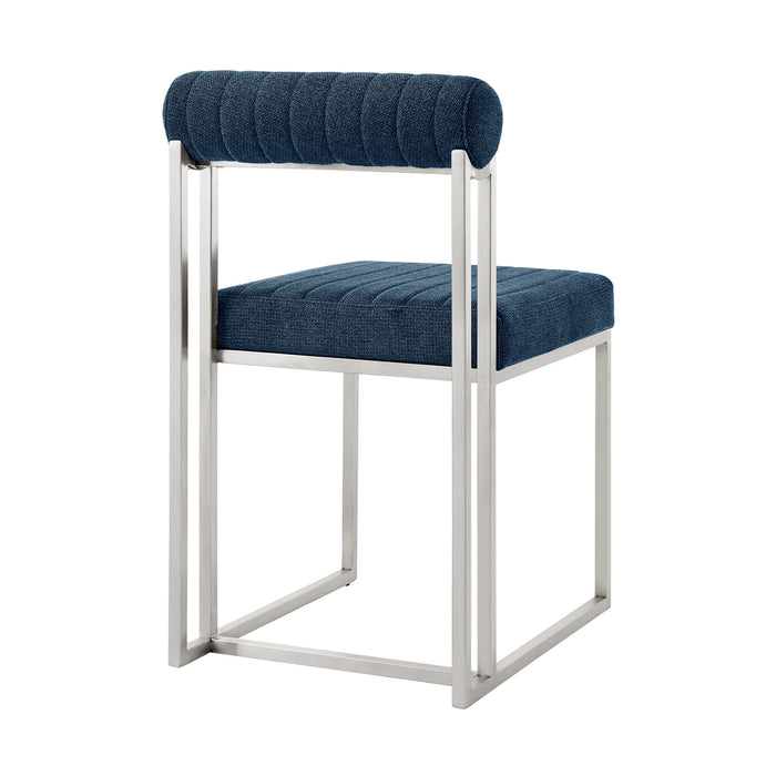 Anastasia - Dining Room Chair Set With Brushed Silver Frame - Simple Home Plus