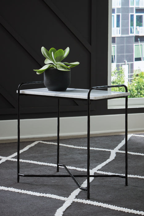Ashber - White / Black - Accent Table - Simple Home Plus