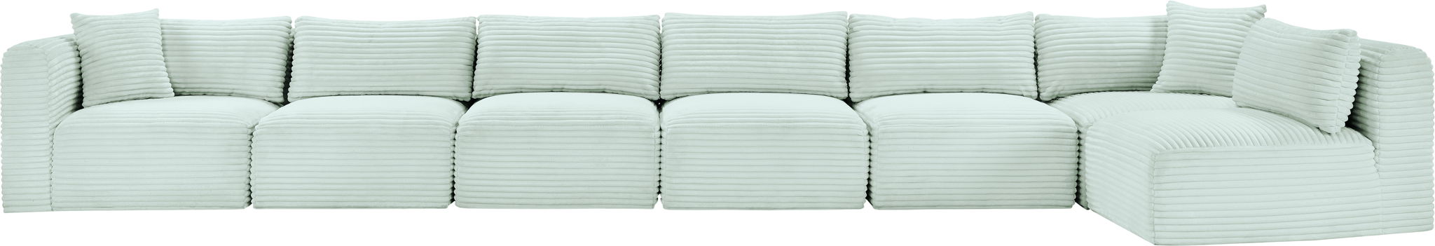 Shaggy - 7 Piece Modular Sectional - Simple Home Plus
