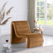 Ivy - Velvet Accent Chair - Saddle - Simple Home Plus