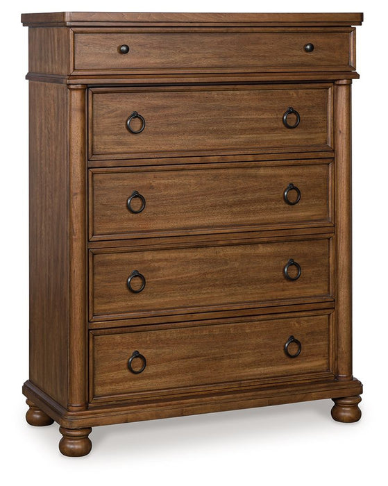 Rowlenstown - Five Drawer Chest - Simple Home Plus
