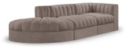 Rummi - Velvet Performance Fabric Upholstered 3 Piece Modular Sectional - Simple Home Plus