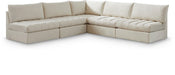 Jacob - Modular Corner Armless Sectional 5 Piece - Simple Home Plus