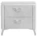 Cassia - 2-Drawer Nightstand Bedside Table - White High Gloss - Simple Home Plus