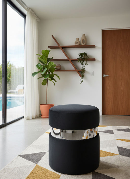 Hailey - Round Ottoman - Simple Home Plus