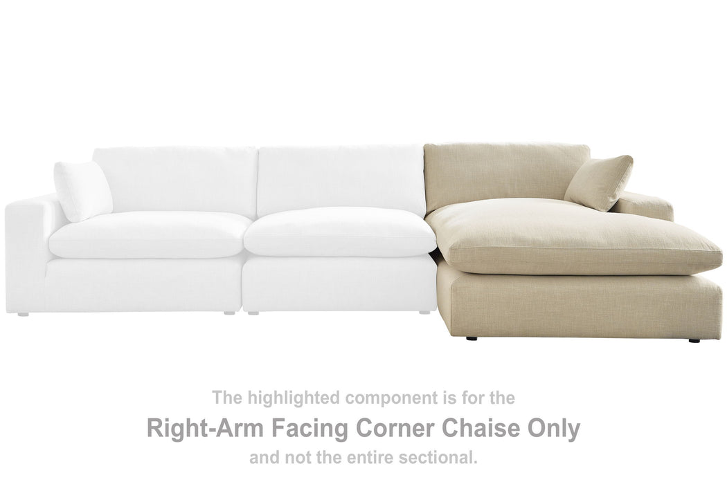 Elyza - RAF Corner Chaise - Linen - Simple Home Plus