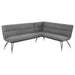 Dodson - Fabric Upholstered L-Shaped Nook Dining Bench - Simple Home Plus