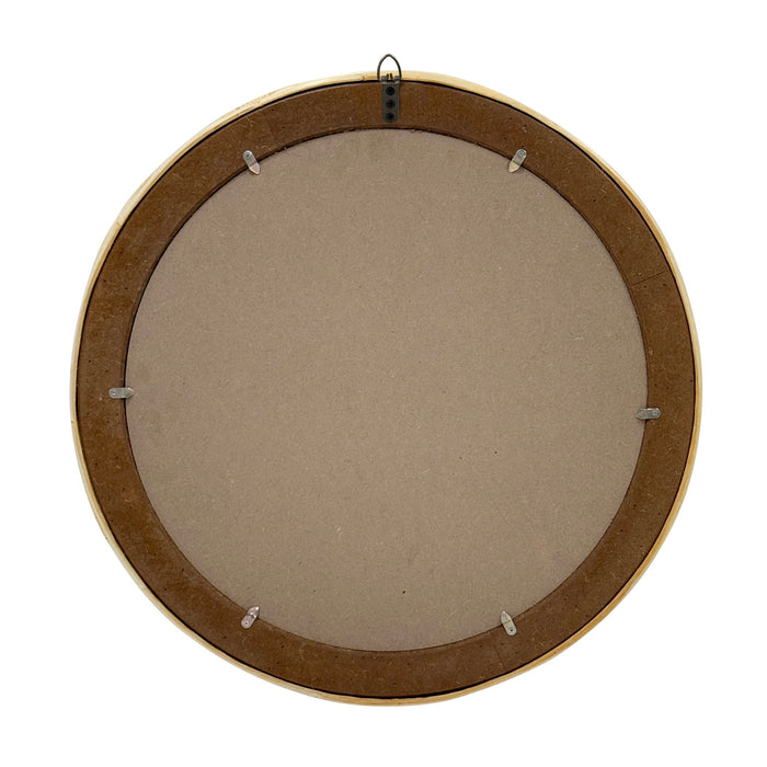 Luna - Natural Rattan Round Wall Mirror - Natural - Simple Home Plus
