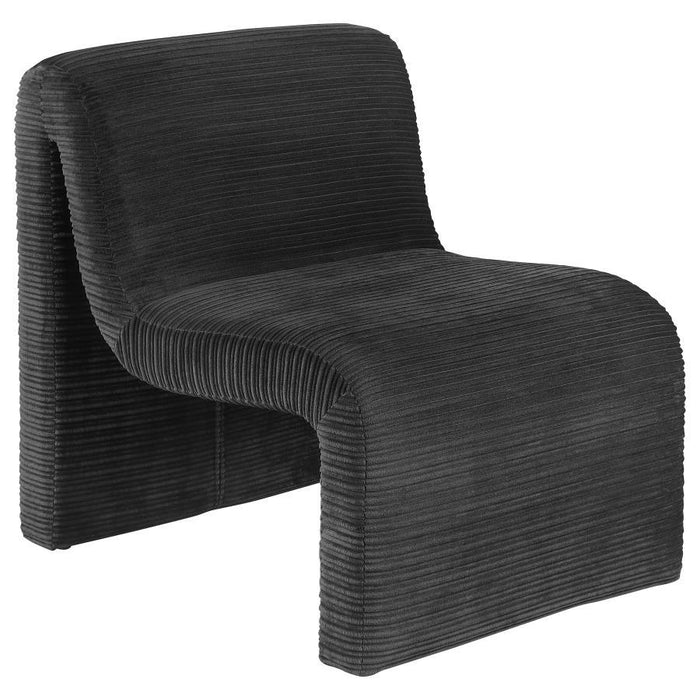 Drayton - Upholstered Curved Armless Accent Chair - Simple Home Plus