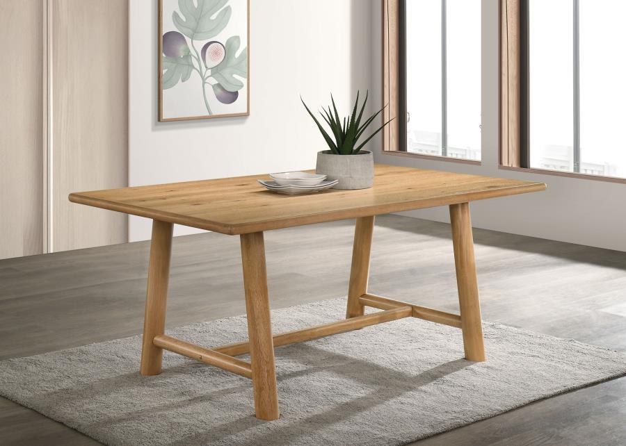 Duncan - 71" Rectangular Wood Dining Room Table - Washed Oak - Simple Home Plus